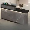 Balcão de Caixa Simples Moderno Ecológico com Gaveta de Grau E1 Barra de Balcão Adequado para Lojas de Roupas Pequenas Salões de Beleza Recepção