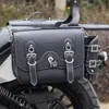 Adecuado para Barandilla de Acero al Carbono Plegable para Respaldo Bolsa Lateral de Cuero Bolsa Lateral de Lona Bolsa para Maleta Trasera Accesorios de Modificación para Dayang Tcv450