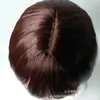 Comércio exterior nova peruca europeia e americana feminina cabelo liso curto cabeça bobo franja repartida no meio touca de fibra química em estoque perucas atacado