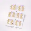 Pendientes de línea geométrica irregular Xuping, pendientes de moda de aleación de cobre de nicho transfronterizos europeos y americanos, pendientes personalizados al por mayor