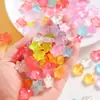 Accesorios de Resina de Color Gelatina Transparente Luminoso Estrella de Cinco Puntas Pegamento Crema para Manualidades Funda de Teléfono Hebilla de Zapato Accesorios para el Cabello