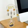 Novo Adorno Decorativo Fofo para Lado do Computador de Escritório Decoração Abstrata de Acrílico Suporte Shaker