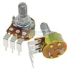 Potenciómetro simple doble WH148 amplificador ajustable B1K2K5K10K20K50K100K500K mango 15 20MM