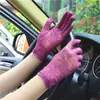 Guantes de Encaje con Protección Solar para Primavera y Verano, Ceremonia de Boda, Resistentes a los Rayos UV, Delgados, para Exteriores, Conducir, Transpirables, Elásticos para Mujer