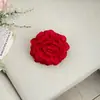 Pinza para el Cabello de Flor de Rosa Roja para Mujer, Pinza de Tiburón para la Parte Trasera de la Cabeza, Pasador para Recogido Parcial, Pinza de Pelo de Alta Gama, Elegante Accesorio para el Cabello para Mujer