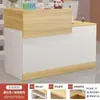 Balcão de caixa, pequeno balcão de bar, mesa de loja de roupas, mesa de salão de beleza e cabeleireiro, balcão de recepção de empresa simples e elegante, balcão de atendimento de supermercado