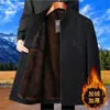 Chaqueta Cálida de Pana con Forro Polar Engrosado para Otoño e Invierno de Papá, Chaqueta para Hombres de Mediana Edad, Ropa para Hombres de Mediana Edad y Mayores
