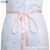 Youlapan S28 Dorado Rosa Pedrería Cinturón de Novia Decoración para Vestido de Novia Cinturón de Atar Pretina de Satén