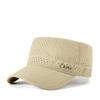 Gorra de béisbol de ala plana con perforaciones para primavera y verano para hombre, color liso, transpirable, secado rápido, gorra para deportes al aire libre, sombrero para acampar con protección solar