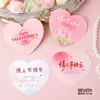 2.14 Feliz Día de San Valentín Decoraciones para Cupcakes Galletas de Oso Amoroso Tarjetas Puntiagudas con Mensaje de Bendición