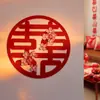 Decoración de Habitación de Boda con Juego de Caracteres de Doble Felicidad para Bodas, Pegatinas de Caracteres de Doble Felicidad Grandes y Pequeñas para Decoración de Puertas y Ventanas de Dormitorio