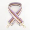 Nueva Correa Ancha de Hombro con Rayas de Color en Contraste para Accesorios de Bolso de Mujer, Correa Ajustable para Hombro o Cruzado, Gruesa y Larga