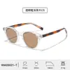 Gafas de sol vintage de montura redonda, montura de carey, moda europea y americana para mujer, gafas de sol con protección UV, venta al por mayor para hombre, puntas de patillas de clip