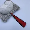 Recuerdos de Xiangfei Tuan Hua Cuentas Hebilla de Seguridad Borla 15cm Oreja Zi Estilo Antiguo Hanfu Cheongsam Solapa de Presión Guirnaldas Accesorios de Ropa
