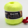 Seda Hilada Cachemir Tencel Algodón de Bambú 6 Pompones Carbón de Bambú Fibra de Bambú Tencel Primavera y Verano Tejido a Mano Ganchillo Lana Fina