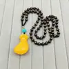 Cadena para Suéter de Cera de Abejas Ámbar Imitación Incrustada con Conchas Fósiles de Plantas Collares de Moda para Hombres y Mujeres Accesorios de Transmisión en Vivo de Exposición
