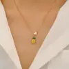 Pulsera Colgante Joyería Set de Frutas de Aleación Esmalte Cereza Fresa Manzana Piña Transfronterizo Nuevo Producto para Mujer