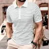 Camisa Polo de Manga Corta de Color Sólido para Hombre de Verano Nueva Casual de Negocios