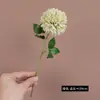 Diente de León Simulado Flor de Crisantemo Bola de un Solo Tallo Flor de Seda Ramo de Plástico Decoración de Boda Muro de Flores El Más Vendido de Amazon Flor Artificial