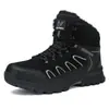 Zapatos de senderismo para hombre de gran tamaño transfronterizos para otoño e invierno, zapatos de trekking altos para hombre con forro de vellón para abrigar, botas de nieve para exteriores para hombre