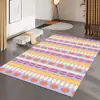 Tapete Minimalista Moderno para Sala de Estar, Tapete de Veludo Cristal para Mesa de Centro, Tapete de Luxo Leve de Alta Qualidade com Padrão de Folhas para Quarto ao Lado da Cama