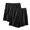 Pantalones cortos de verano para mujer, de modal, talla grande, con bolsillos, antiluz, de tres piezas, de cintura alta, informales, para el hogar, paquete de 2