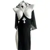 Disfraz de cosplay de monja sexy, lencería para mujer, puro y seductor, ropa de dormir sin retirada, conjunto apasionado y seductor 4149