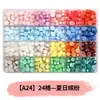 Perlas de cera octogonales, 100 estilos en compartimentos separados, perlas de cera para sellos de cera, empaque de caja de color mixto, venta al por mayor