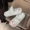 Zuecos de Playa con Diseño Perforado para Verano, Transpirables, Cómodos, Antideslizantes, Resistentes al Olor, Sandalias Mary Jane de Mujer Estilo Ballet