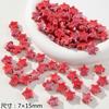 Ano novo contas de cerâmica vermelha amor pequena coleção de flores artesanais faça você mesmo contas soltas material pulseira colar joias acessórios