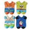 Meias Cano Baixo de Algodão Personalidade Desenho Animado Meias Masculinas Algodão Animação Skateboard Meias Cano Baixo Femininas Fornecimento Transfronteiriço Meias Série Criativa