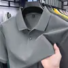 2026 Verano Nuevo Estilo Camiseta de Manga Corta de Algodón Puro Polo de Cuello Camisero de Manga Corta de Verano Top de Manga Corta de Color Puro