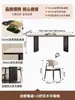 Lujo Ligero Minimalista Italiano Apartamento Pequeño Rectangular Hogar Estilo Retro Pizarra Combinación de Mesa y Sillas de Comedor Mesa de Comedor de Madera Maciza