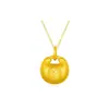 Colgante de Oro Puro 999 Shuibei Gold Cadena de Clavícula de Oro Duro 3D Conjunto de Regalo de Drenaje para la Industria de Belleza y Belleza Estilo Caliente de Transmisión en Vivo
