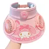 Ventilador Doble Recargable Kulomi Ventilador para Niños Sombrero Sombrilla de Verano Sombrero Protector Solar para Niños y Niñas Sombrero de Sol con Protección UV