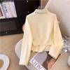 Estilo Universitario Reductor de Edad Chaleco de Punto con Cremallera Chaleco Top Traje Camisa de Capa para Mujer Primavera y Otoño Corbata Chaqueta Corta