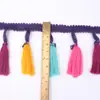 Al por mayor 7.3cm Adorno de Encaje en Forma de Escoba de Colores para Accesorios de Ropa, Decoración de Escenario, Encaje con Flecos, Adorno de Flecos para Cortinas