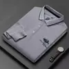 Nuevas Camisas Polo de Manga Larga Casual de Negocios de Alta Calidad para Otoño e Invierno, Populares para Hombre, Bordadas, Sin Planchar