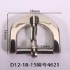 Diámetro Interior 12mm Hebilla en Forma de D Semicircular Plata Mate Cepillado Sandalias de Cuero Sandalias de Cuero para Hombre Hebilla Venta al por Mayor Hebilla para Sandalias de Mujer