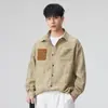 Ropa de hombre Xintang Camisa casual holgada de manga larga, estilo americano, mezcla de Tencel y lino de 165 g, suave y amigable con la piel, chaqueta para hombre