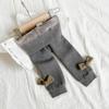 Leggings Infantis Outono e Inverno Bowknot das Meninas Calças Infantis Bebê Meia-calça Baby Warm Tornozelo-comprimento Meias Recém-Nascido