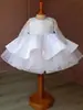 Vestido Tutú de Malla con Lentejuelas de Manga Larga para Niñas Europeas y Americanas 2025 Vestido Esponjoso de Princesa Disfraz de Presentación para un Año