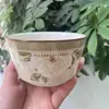 Tigela Cerâmica Flor Pequena Pintada à Mão Estilo Retro Japonês Tigela de Arroz Doméstica 4,5 polegadas Louça Criativa Celebridade da Internet Tigela para Macarrão Tigela para Sopa