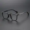Monturas Versátiles de Estilo Coreano para Caras Grandes, Gafas Graduadas de Moda Retro, Marco Negro Unisex, Aspecto Natural 72318