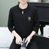 Moletom Grosso Jacquard Outono Alta Qualidade Masculino Tendência Manga Longa Camiseta Cabeça de Tigre Masculina