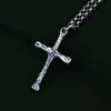 Joyería de moda de plata de ley 925 personalizada plata tailandesa retro callejera cruz de fe colgante para amantes de hombres y mujeres venta al por mayor