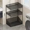 Estante de Almacenamiento para Baño, Estante Multicapa para Detergente de Lavandería de Baño, Artefacto de Almacenamiento Multifuncional Removible para Inodoro y Balcón