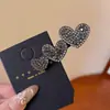 Pinza para el pelo estilo 2025 para mujer para la parte trasera de la cabeza, Pinza para el flequillo lateral, Pinza Bb estilo coreano, Pasador para la frente con pedrería brillante, Nuevo diseño en forma de corazón