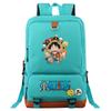 Mochila escolar de gran capacidad con estampado de Luffy de One Piece para estudiantes jóvenes, mochila de viaje para hombres y mujeres