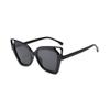 Gafas de Sol Transfronterizas de Montura Grande con Protección UV y Orejas de Gato, Gafas de Sol de Moda para Mujer, de Alta Gama, Adelgazantes para el Rostro, Versátiles, UV400